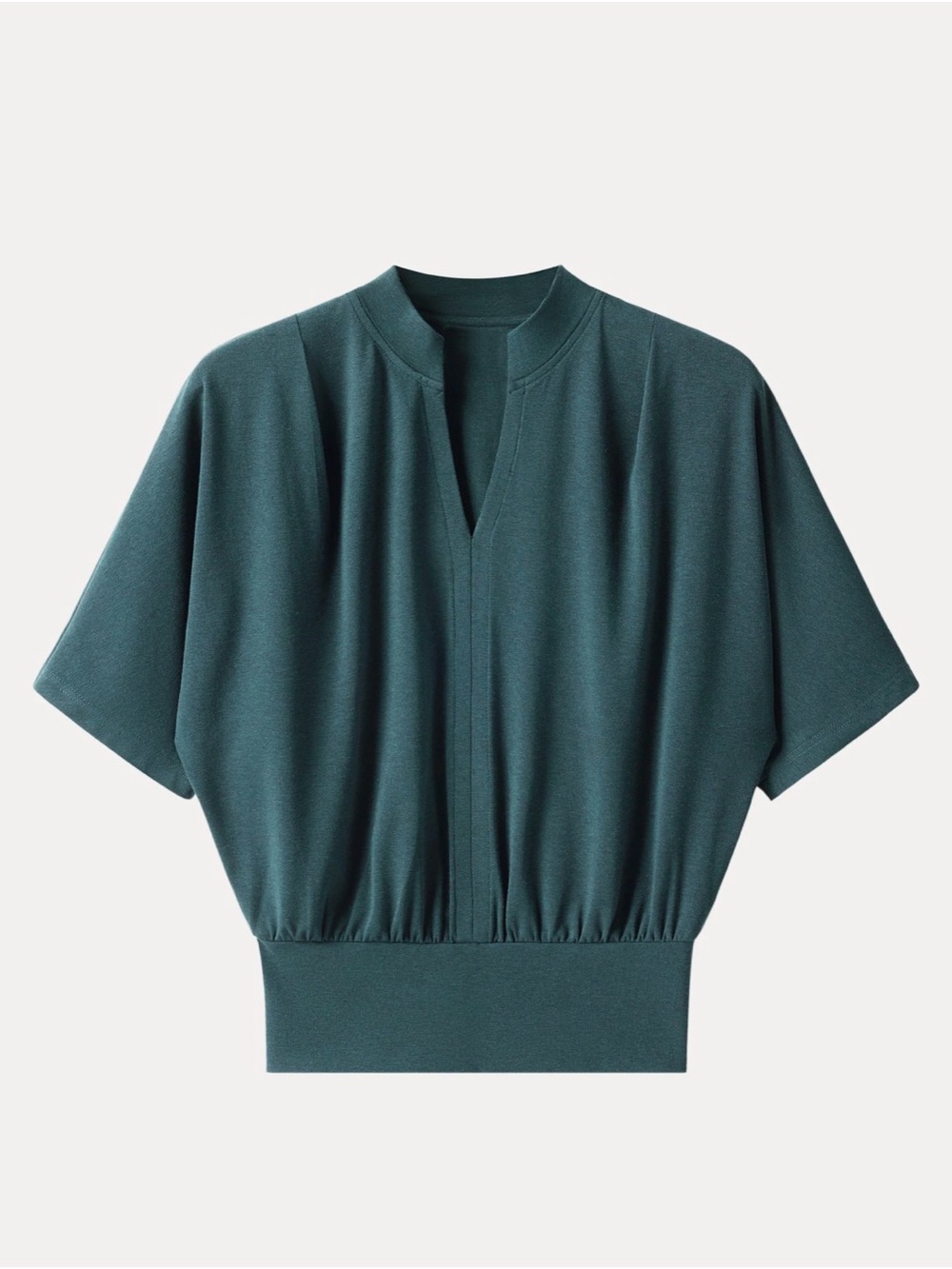 OGL V-Neck Teal Top Size Large